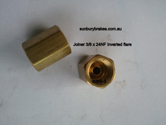 Brake Tube Joiner  suit 3/16 Pipe M300-3 x 2