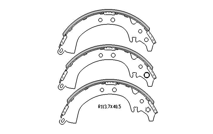 Toyota RAV4 Brake SHOES rear RAV 4 , sxa10 Models 4/1994 to 2000 r1659