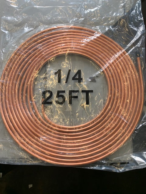Bundy Brake Pipe Tubing 1/4" diamiter 25`  roll    T346