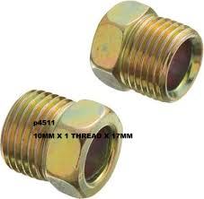 Brake Tube nuts 1/2" x 20NF SHORT suit 5/16" Pipe x2    p2578