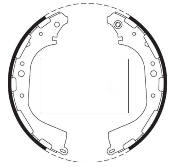 Nissan Patrol BRAKE SHOES rear GU Models 1998 to 2007 R1668