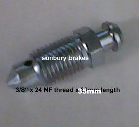 Brake Bleeder 3/8" x 24NF x 35mm